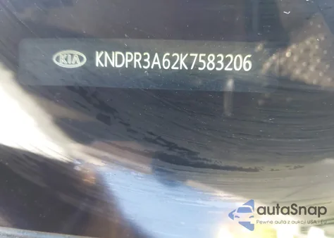 2019 Kia Sportage Sx Turbo из США, поврежденный, VIN KNDPR3A62K7583206